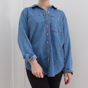 Denim shirt with pocket
